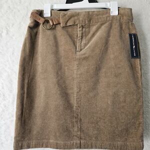 American Living Women’s Corduroy Tan Skirt with Belt
